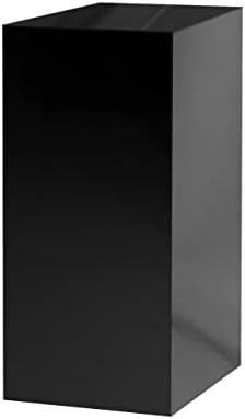 One Piece Acrylic Display Stand Glossy Black 12x12x32
