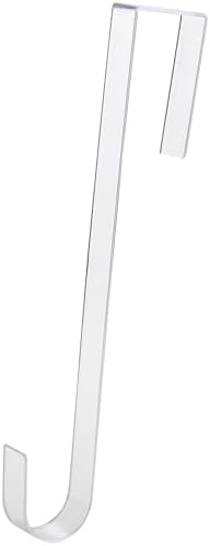 EUCATUS 12 Inch Clear Wreath Hanger for Doors and Windows