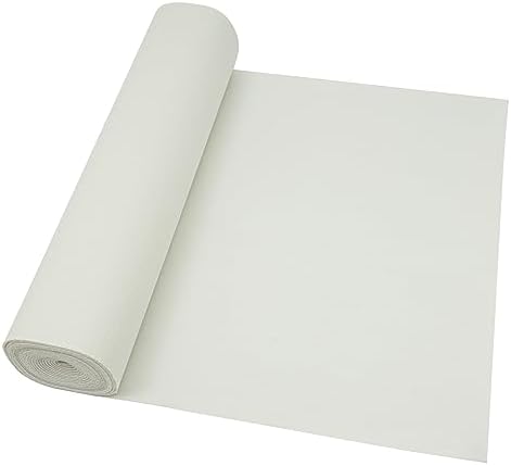 DYNAMI White Thick Carpet Runner 3x33ft 360 GSM Runway Rug