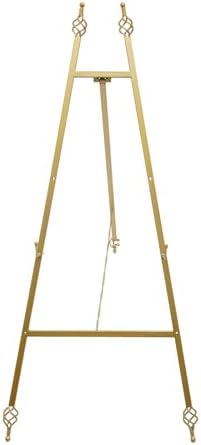 2Pcs Metal Easel Stand with 6 Holes Adjustable Gold Display Stand