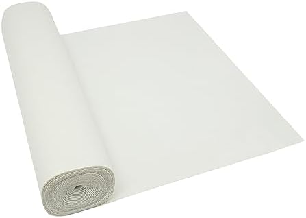 DYNAMI White Thick Carpet Runner 3x33ft 360 GSM Runway Rug