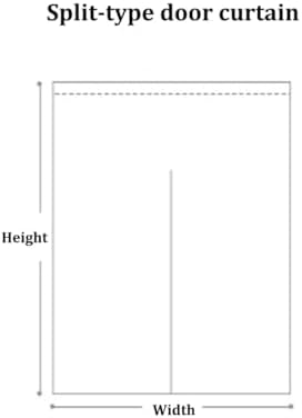 Traditional Japanese Style Door Curtain with Telescopic Rod
