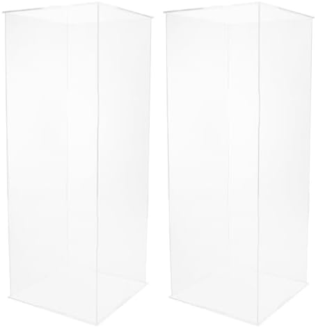 2 Pack Acrylic Pedestal Display for Home Decor