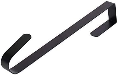 Sattiyrch 15 Inch Sturdy Steel Wreath Hanger Hook Black