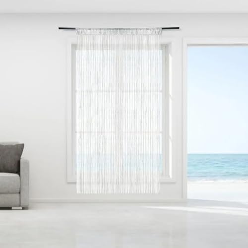 1 Panel String Curtain 79x39 Inch Beaded Fly Screen Tassel Door Divider