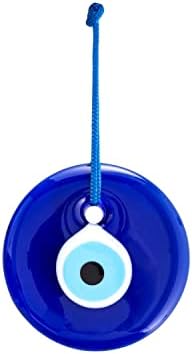 35 Inch Blue Glass Evil Eye Wall Decor