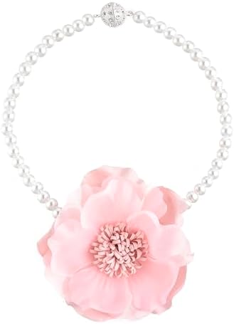 SUQ I OME 2 Pack Magnetic Curtain Tiebacks with Flowers