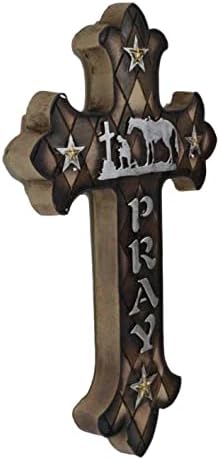 Ebros Gift Inspirational Wall Cross Sculpture