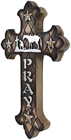Ebros Gift Inspirational Wall Cross Sculpture