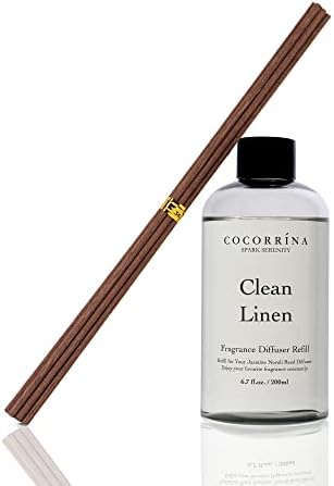 Cocorrna Clean Linen Scented Reed Diffuser Set