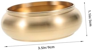 VINTORKY Elegant Brass Ashtray and Incense Holder