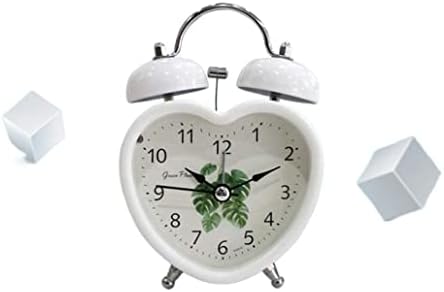 Retro Metal Silent Alarm Clock with Night Light