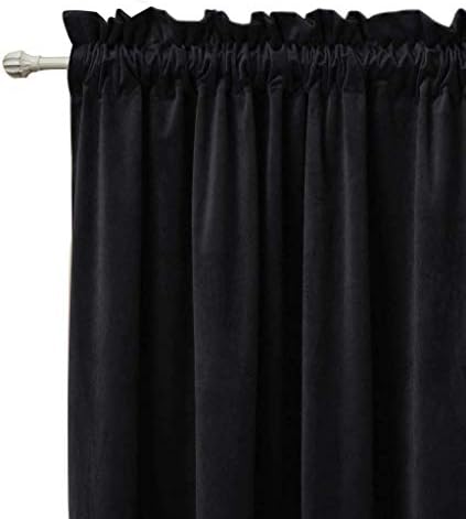 Gxi Blackout Kitchen Curtain 20 Inch Rod Pocket Tier Valance