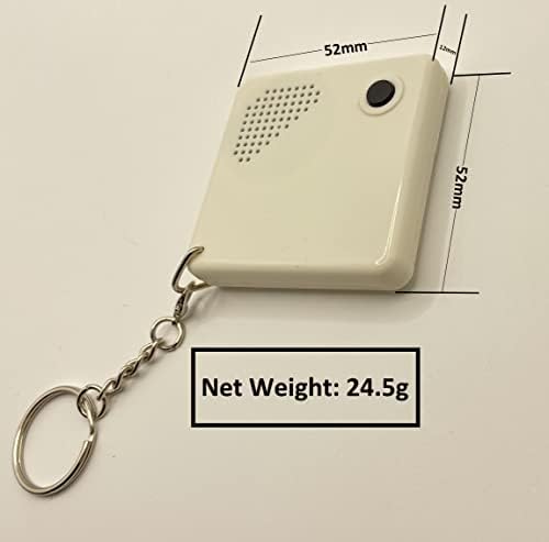 Bejamy Portable Talking Alarm Clock Keychain with Sleep Mode