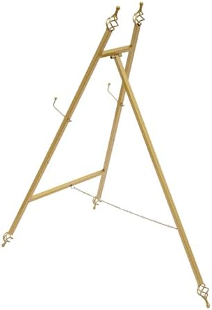 2Pcs Metal Easel Stand with 6 Holes Adjustable Gold Display Stand