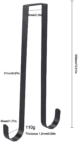 Valcatch Wreath Hanger for Front Door Hooks White