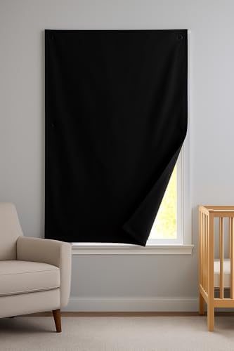 Dream Art Portable Blackout Curtain with Suction Cups 1pc W51xL71Inch