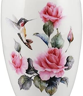 Pink Rose Humming Bird Cremation Urn for Human Ashes