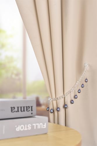 SUQ I OME Pearl Crystal Magnetic Curtain Holdback