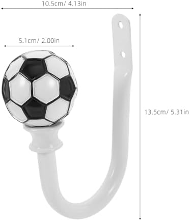 White Metal Curtain Tieback Holder for Window Holdbacks
