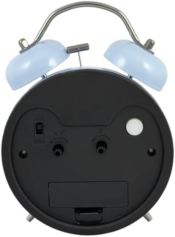 Loud Alarm Twin Bell Clock with LED Light and Silent Movement