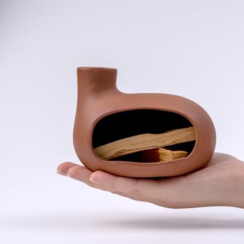 Terracotta Palo Santo Holder - Modern Chiminea Incense Burner