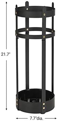 SONGMICS Steel Round Umbrella Stand with Drip Tray