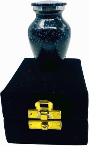 Decorative Urn with Velvet Box and Mini Marble Finish