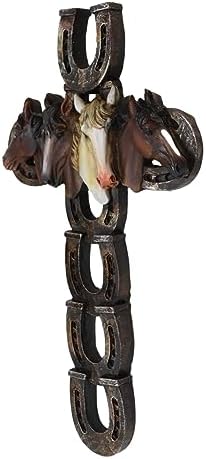 Ebros Gift 115 Inch Rustic Western Wall Cross Decor
