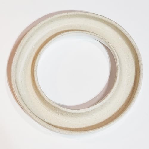 White Ceramic Light Bulb Diffuser Ring with Fragrance Vial