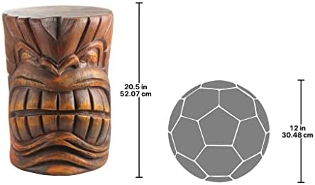 Design Toscano Grand Tiki Face Kanaloa Teeth Side Table Statue