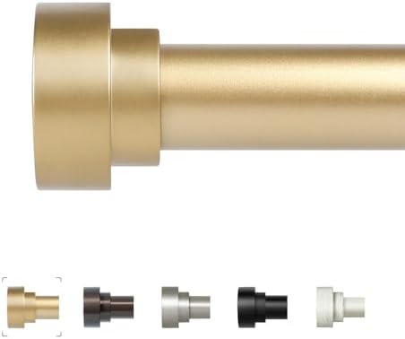 HEI DEAR Gold Curtain Rods 72-144 Inch