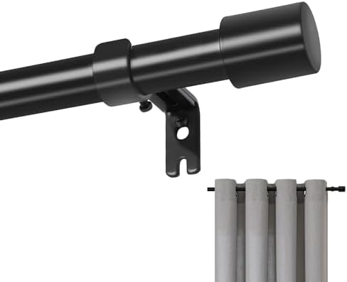 Joydeco Adjustable Curtain Rods 32-120 Inches 1 Inch Diameter