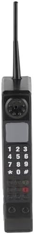 Retro Brick Cell Phone Ornament in Black