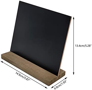 3 Piece 5x6 Inch Mini Chalkboard Signs with Wood Stands