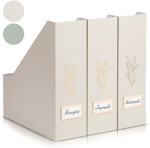 ZICOTO Magazine Holder Set Of 3 - Sturdy and Stylish