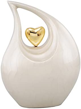 Heart of Love Cremation Urn for Human Ashes