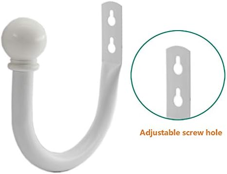 Ulifestar Decorative Curtain Holdbacks Hooks White