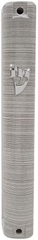 Waterproof Mezuzah Case with Scroll 3D Metal Design
