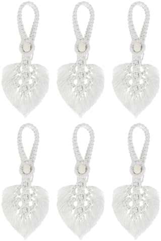 Uxcell 6 Pack Tassel Curtain Holdbacks White