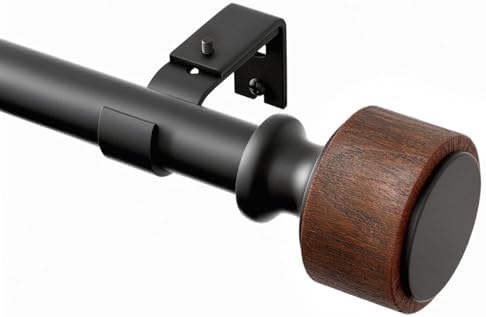 MARHSIPE Wood Curtain Rods 30-88 Inch 1 Diameter Heavy Duty Rod Set