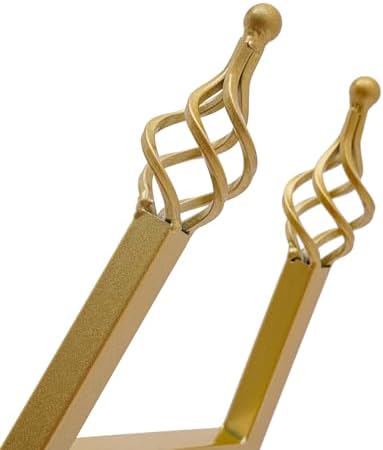 2Pcs Metal Easel Stand with 6 Holes Adjustable Gold Display Stand
