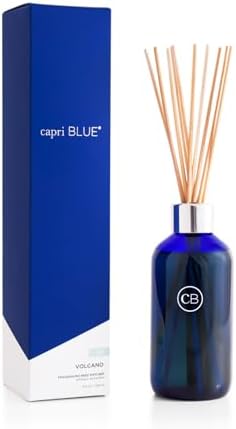 Capri Blue Volcano Reed Diffuser Set - Cobalt Blue 8 fl oz