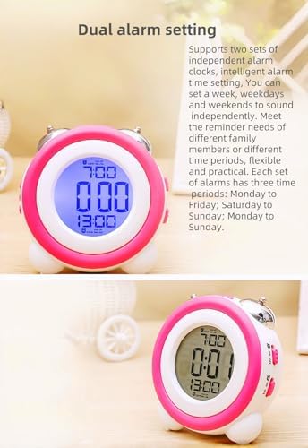 Super Loud Alarm Clock with Twin Bell and Backlight Display