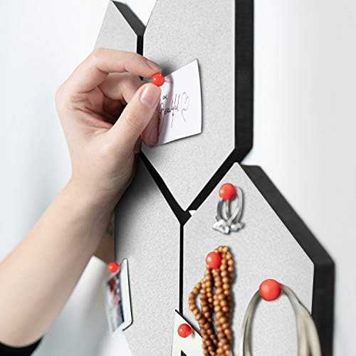 Navaris Hex Felt Bulletin Board Set of 6