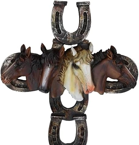 Ebros Gift 115 Inch Rustic Western Wall Cross Decor