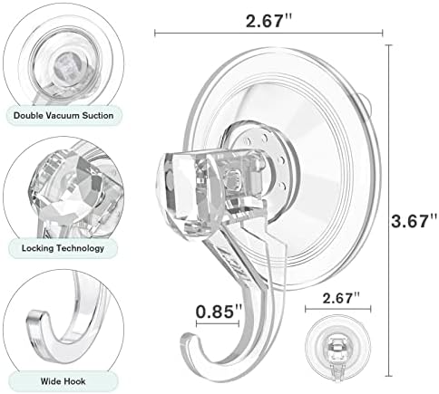 VISV Clear Wreath Hanger 22 LB Capacity 2 Pcs