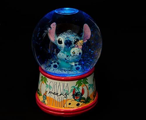 Disney Lilo Stitch Ohana Light-Up Snow Globe 6 Inches