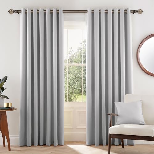 KAMANINA 1 Inch Curtain Rods 32-58 Inches Antique Bronze