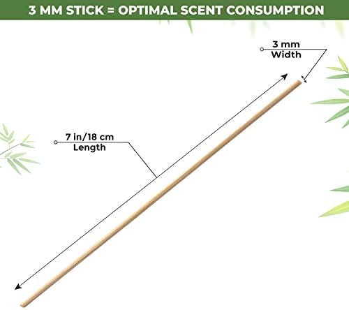 100 pcs Reed Diffuser Sticks 7 Inch Natural Rattan